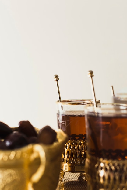 Ramadan Pojęcie Z Zakończeniem Up Herbata