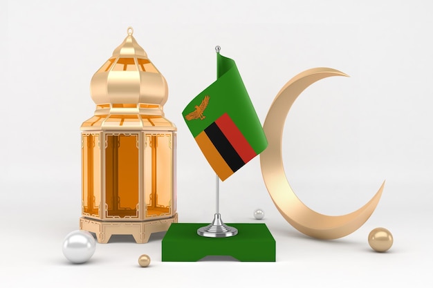 Ramadan Zambia W Białym Tle