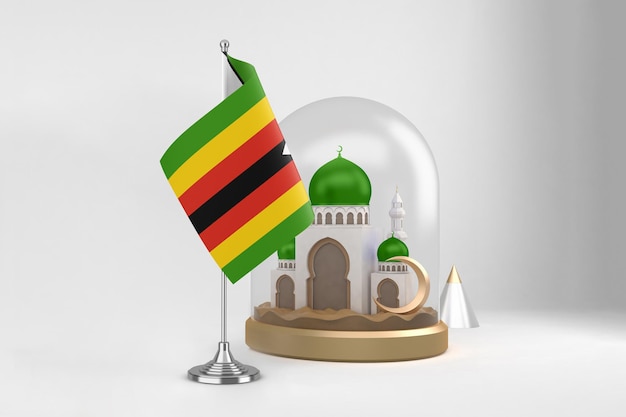 Bezpłatne zdjęcie ramadan zimbabwe i meczet