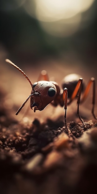 Realistyczna mrówka w przyrodzie
