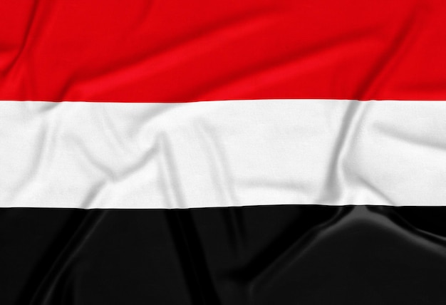 Bezpłatne zdjęcie realistyczne tło flaga jemenu
