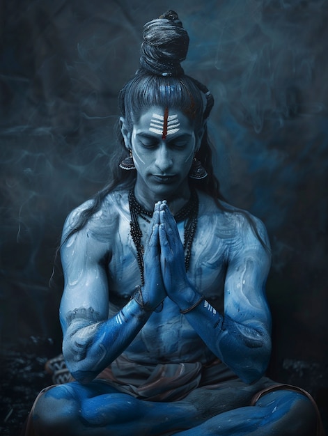 Realistyczny portret Ram Navami na świętowanie Ram Navami