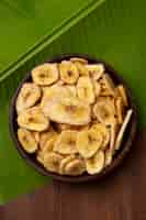 Bezpłatne zdjęcie receptura martwej natury z bananem