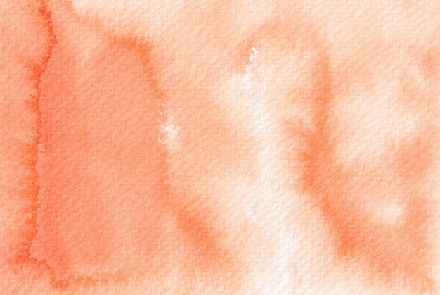 Ręcznie malowane akwarela pomarańczowe tło tekstury