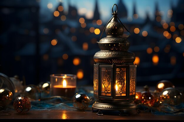 Render lanterna islamski nowy rok tapeta