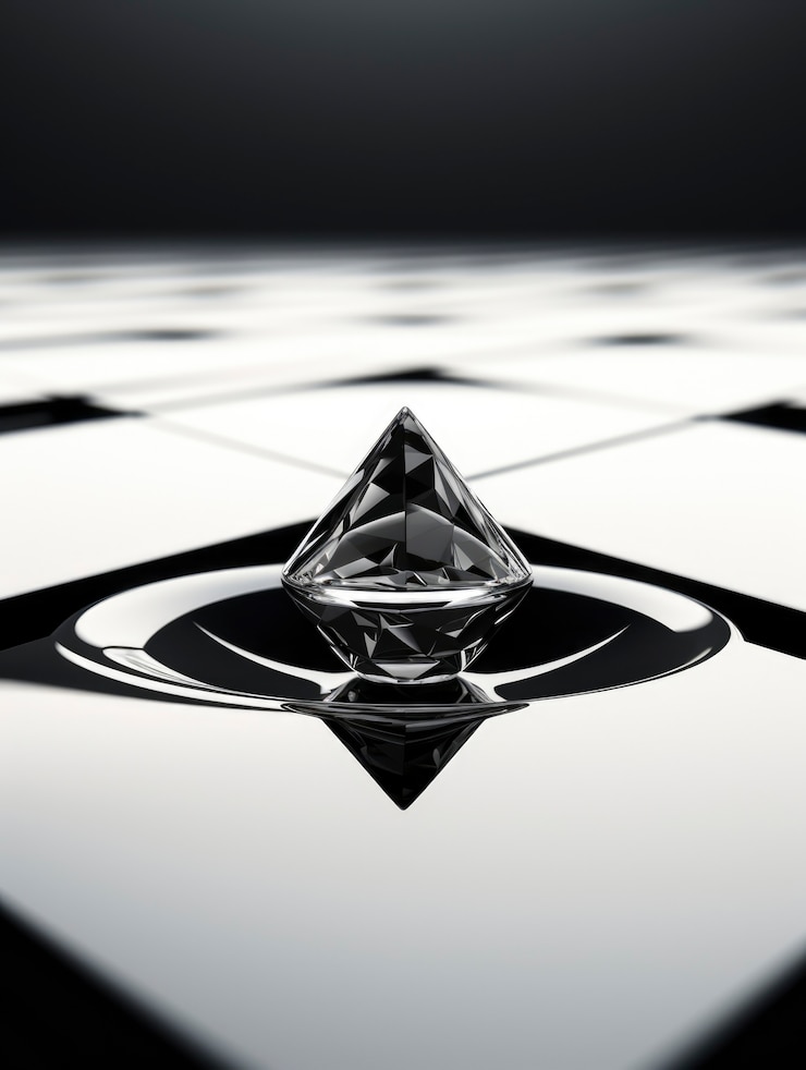 Bezpłatny plik Zdjęcie rendering 3d abstrakcyjnego czarno-białego tła geometrycznego