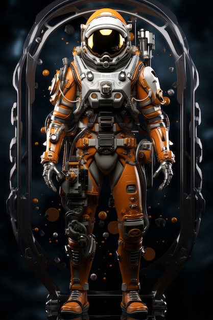 Rendering 3D astronauta