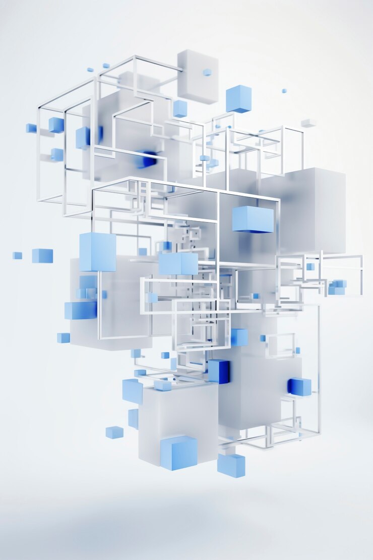 Bezpłatny plik Zdjęcie rendering 3d kształtów geometrycznych