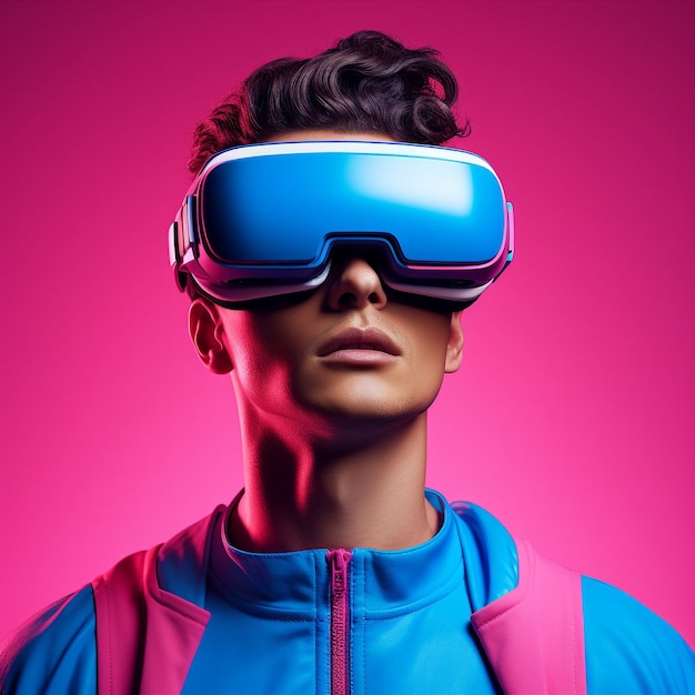 Rendering 3D okularów VR dla kina