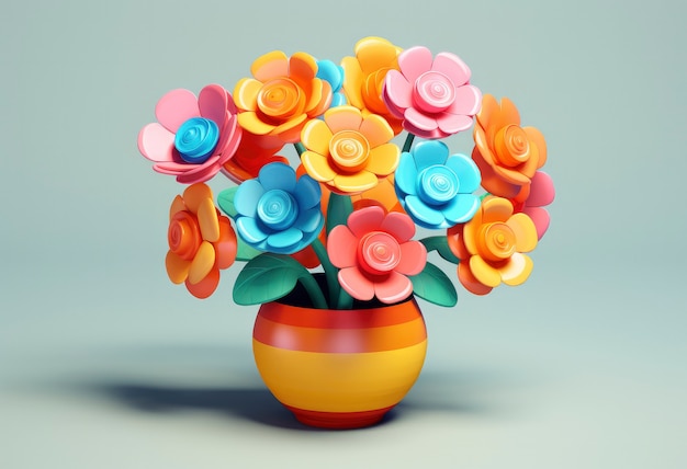 Rendering kwiatów w 3D