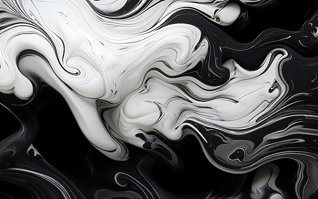 Renderowanie 3D abstrakcyjnego czarno-białego tła