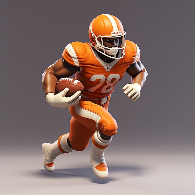 Renderowanie 3D gracza rugby