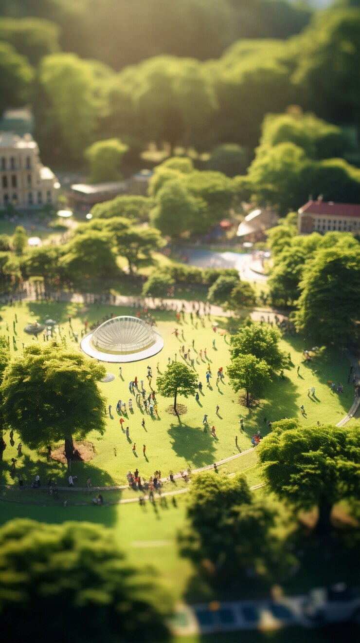 Bezpłatny plik Zdjęcie renderowanie miniaturowego świata