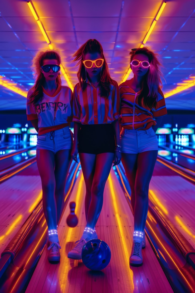 Bezpłatny plik Zdjęcie retro letnie zajęcia z estetyką inspirowaną latami 80-tych