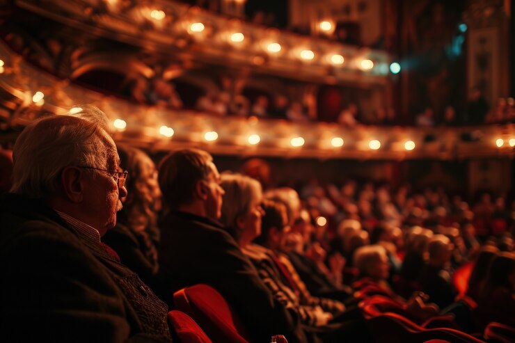 Bezpłatny plik Zdjęcie retro teatralna scena na święto światowego dnia teatru
