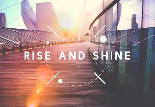 Rise and Shine Growth Sukces Osiąganie koncepcji postępu