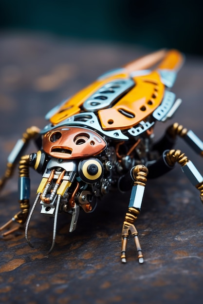 Bezpłatne zdjęcie robot-owad wygenerowany przez ai