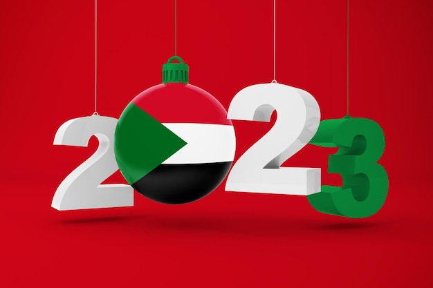 Bezpłatne zdjęcie rok 2023 i ornament sudanu