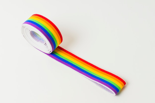 Bezpłatne zdjęcie rolka gumy w kolorach lgbt