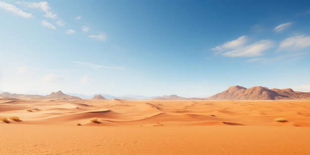 Bezpłatne zdjęcie rozległy pustynny krajobraz rozciągający się w tle