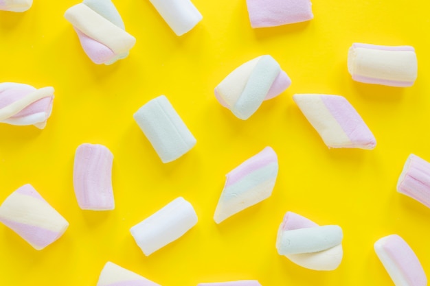 Różowe miękkie marshmallows