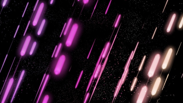 Różowe neonowe promienie dyskoteka w tle kopia przestrzeń