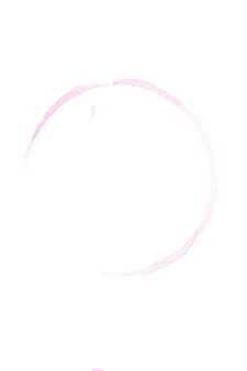 Różowy krąg akwarela na białym tle