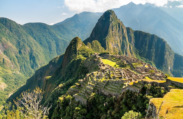 Ruiny Machu Picchu Inków W Peru W Ameryce Południowej Premium Zdjęcia