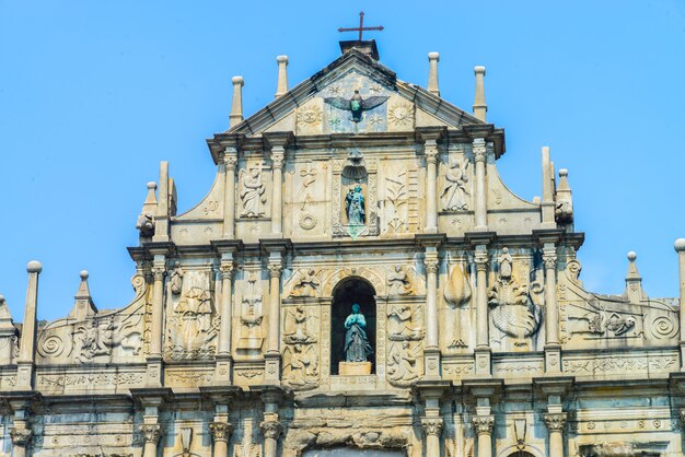 Ruiny St.Paul kościół w Macau mieście