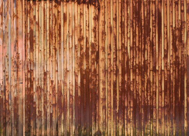 Rusty metalowej ścianie