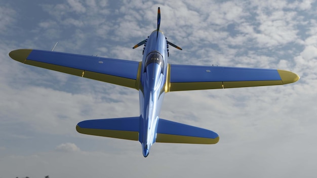 Samolot renderowania 3D