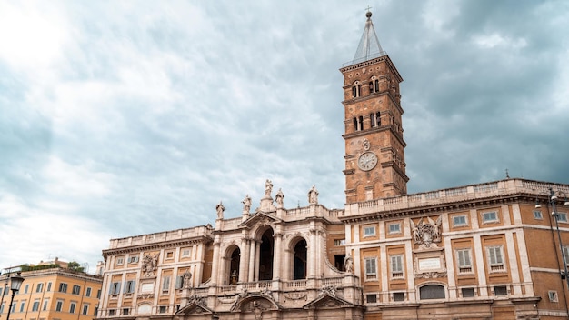 Bezpłatne zdjęcie santa maria maggiore w rzymie, włochy