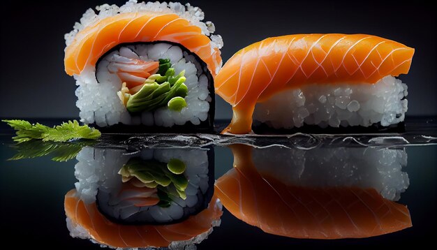 Sashimi Ze świeżych Owoców Morza I Przystawka Z Ryżu Ai