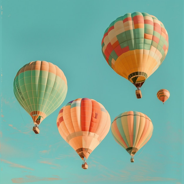 Bezpłatne zdjęcie scena podróży w pastelowych kolorach i sennej atmosferze