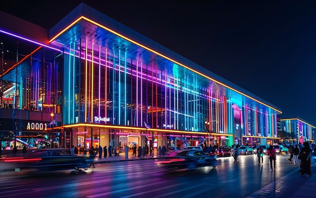 Bezpłatne zdjęcie sceny mall of america w stylu filmowym