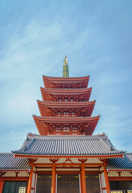 Sensoji-ji Temple w Asakusa Japonii