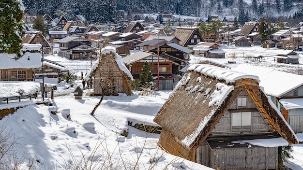 Bezpłatne zdjęcie shirakawa-go i gokayama