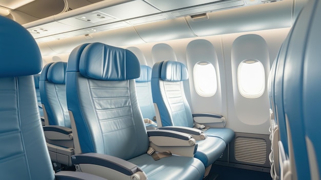 Siedzenia w samolocie opróżniają wnętrze linii lotniczej