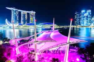 Bezpłatne zdjęcie singapur skyline