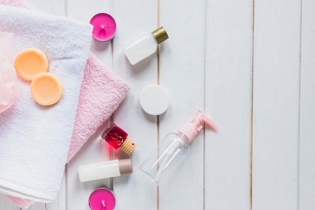 Skład produktów kosmetycznych z ręcznikami