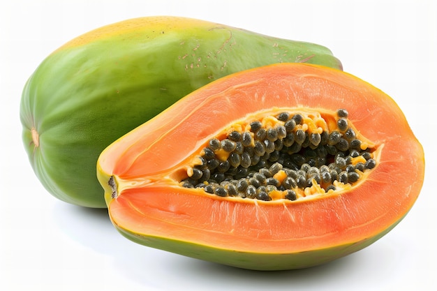 Bezpłatne zdjęcie słodki papaya martwa natura