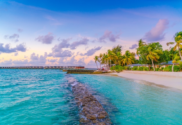 Słońce dom maldives luksusowe krajobraz