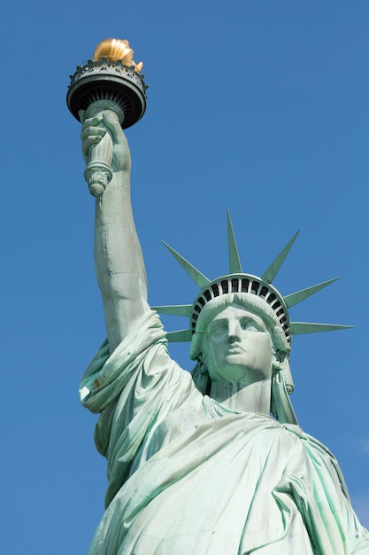 Słynna Statua Wolności w Nowym Jorku.