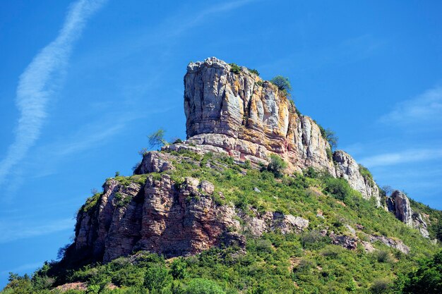 Słynny Solutre Rock, Burgundia, Francja
