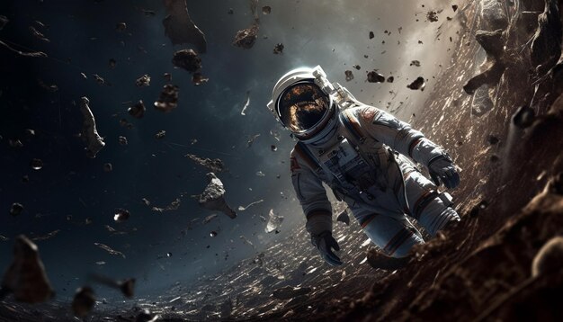 Spacer kosmiczny to film o kosmosie, a astronauta jest pierwszą osobą, która chodzi po Księżycu.