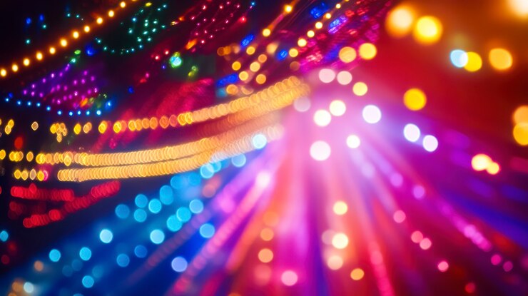 Bezpłatny plik Zdjęcie spektrum i błyski kolorowego światła