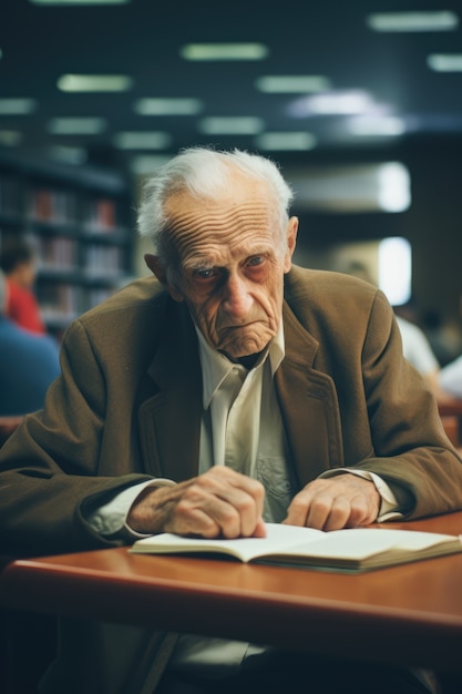 Średni strzał koncepcja edukacji starszego człowieka