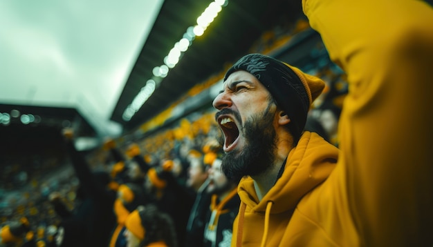 Bezpłatne zdjęcie stadion piłkarski pełen ludzi.