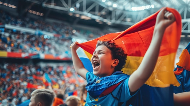 Bezpłatne zdjęcie stadion piłkarski pełen ludzi.