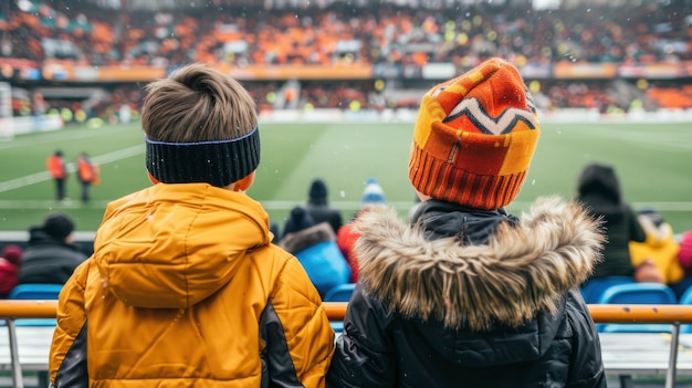 Bezpłatne zdjęcie stadion piłkarski pełen ludzi.